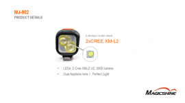 MJ-902-2000 inkl. MJ 910 Rücklicht als Komplettset