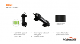 MJ-902-2000 inkl. MJ 910 Rücklicht als Komplettset