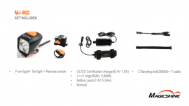 MJ-902-2000 inkl. MJ 910 Rücklicht als Komplettset