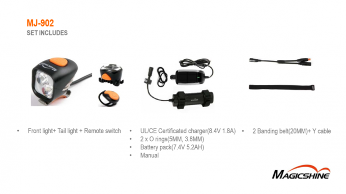 MJ-902-2000 inkl. MJ 910 Rücklicht als Komplettset